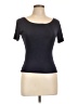 Moda International Black Short Sleeve Top Size L - photo 1