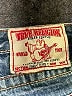 True Religion 100% Cotton Hearts Blue Jeans Size 27 waist - photo 7