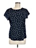 Van Heusen 100% Polyester Stars Blue Short Sleeve Blouse Size M - photo 1
