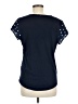 Van Heusen 100% Polyester Stars Blue Short Sleeve Blouse Size M - photo 2