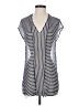 Zoa Silver Short Sleeve Blouse Size S - photo 1