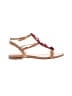 Massimo Dutti 100% Leather Red Sandals Size EU 38 - photo 1