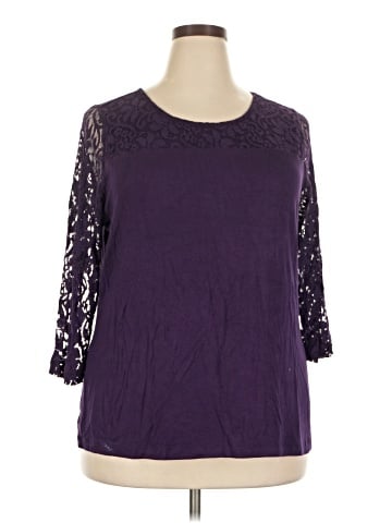 Lane Bryant 3/4 Sleeve Top (view 1)