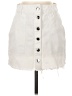 TGLA 100% Cotton Solid White Denim Skirt Size XS - photo 1