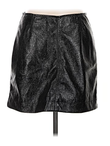 Monki Faux Leather Skirt (view 1)