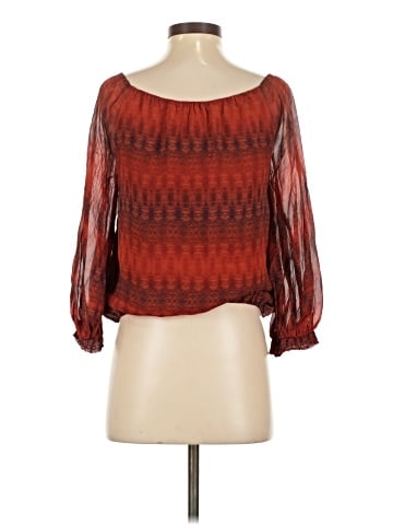 Alice + Olivia Long Sleeve Silk Top (view 2)