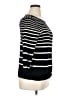 Chico's Stripes Black Pullover Sweater Size XL (3) - photo 4
