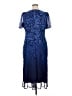 DKNY 100% Polyester Blue Cocktail Dress Size 16 - photo 2