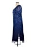 DKNY 100% Polyester Blue Cocktail Dress Size 16 - photo 5