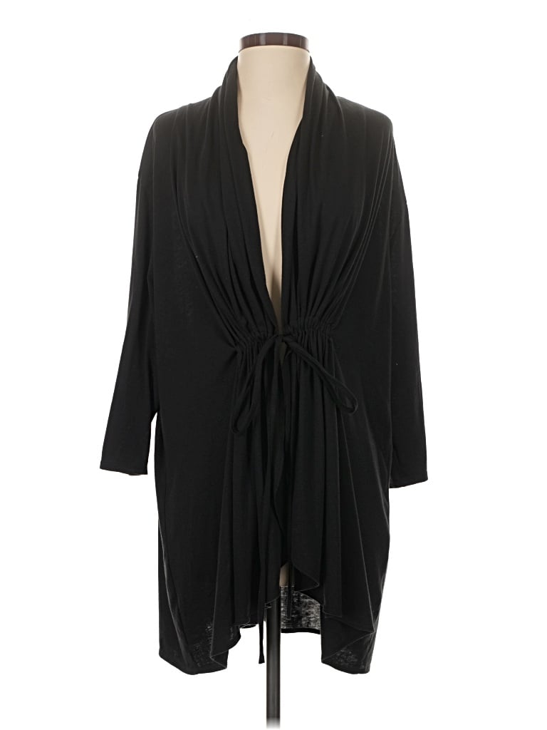 Pre-owned Kiyonna Cardigan Sweater In Black