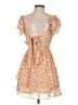 Altar'd State 100% Polyester Floral Orange Cocktail Dress Size XS - photo 2
