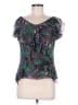 Marc by Marc Jacobs Black Green Short Sleeve Blouse Size M - photo 1