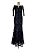 Xscape Blue Black Cocktail Dress Size 8 - photo 1