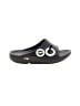 Oofos Black Sandals Size 9 - photo 1