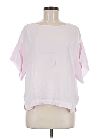 Saturday Sunday Short Sleeve Silk Top (view 1)
