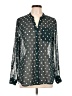 Kut from the Kloth Polka Dots Black Long Sleeve Blouse Size L - photo 1