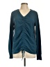 Ideology Teal Long Sleeve Blouse Size L - photo 1