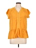 THML Orange Short Sleeve Blouse Size L - photo 1