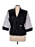 R&M Collection 100% Polyester Polka Dots Black Blazer Size 16 - photo 1