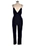 Finders Keepers 100% Polyester Solid Black Blue Jumpsuit Size L - photo 2