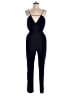 Finders Keepers 100% Polyester Solid Black Blue Jumpsuit Size L - photo 1