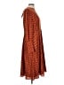 Halogen 100% Polyester Print Orange Casual Dress Size L - photo 4
