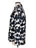 Express 100% Polyester Animal Print Blue Long Sleeve Blouse Size L - photo 5