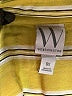 Worthington Stripes Yellow Short Sleeve Blouse Size 0X - photo 7