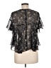 Zara 100% Polyester Black Short Sleeve Blouse Size M - photo 2
