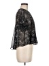 Zara 100% Polyester Black Short Sleeve Blouse Size M - photo 4