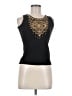Cache 100% Cotton Black Sleeveless T-Shirt Size M - photo 1
