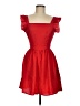 Shein 100% Polyester Hearts Red Cocktail Dress Size M - photo 1