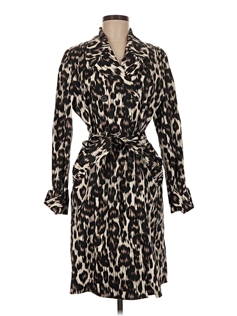 Pre-owned Dana Buchman Trenchcoat In Gold