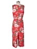 As U Wish Floral Red Jumpsuit Size L - photo 2
