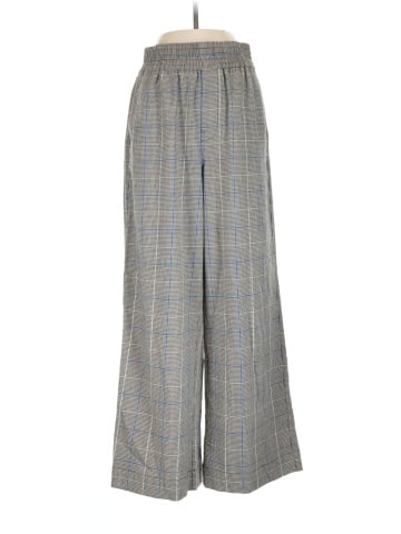Madewell Carley Wide-Leg Pants in Plaid (view 1)