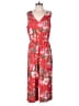 As U Wish Floral Red Jumpsuit Size L - photo 1