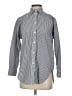 J.Crew 100% Cotton Chevron-herringbone Gray Long Sleeve Button-Down Shirt Size 0 - photo 1