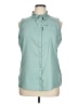 Columbia Teal Sleeveless Button-Down Shirt Size XL - photo 1