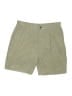 Zara Chevron-herringbone Green Khaki Shorts Size 32 waist - photo 1