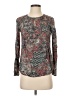 Ecru 100% Viscose Gray Long Sleeve Top Size XS - photo 1