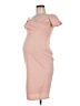 Pink Blush Tan Cocktail Dress Size M - photo 1