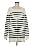 John & Jenn Stripes Ivory Pullover Sweater Size M - photo 1