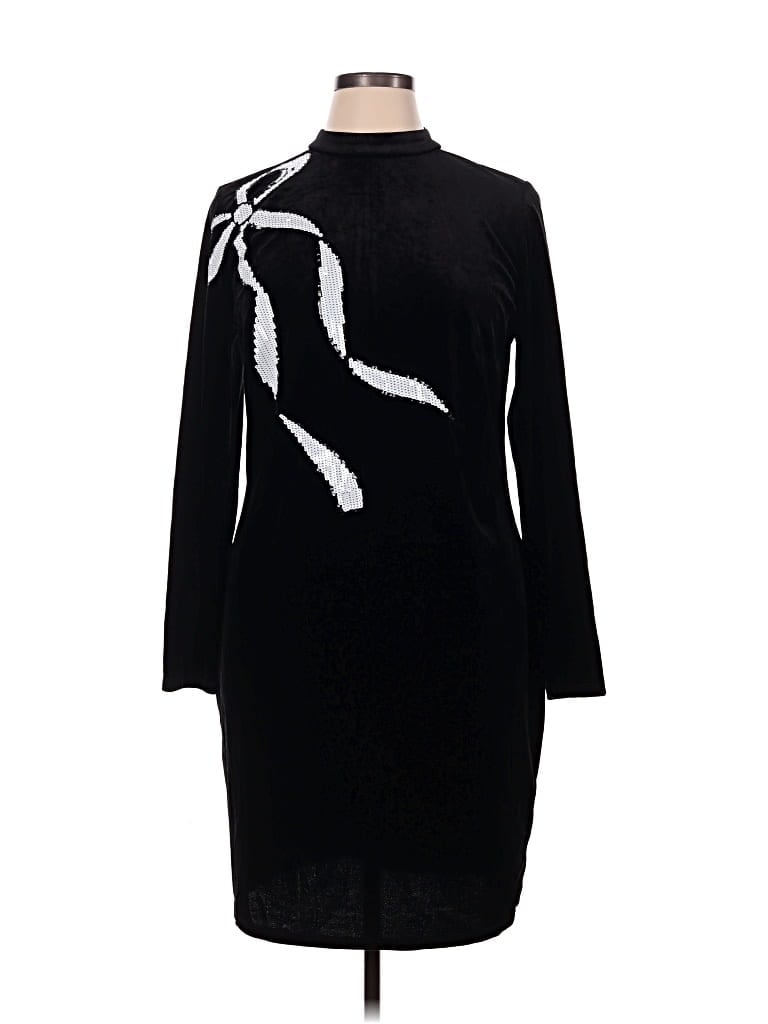 Pre-owned Eloquii Cocktail Dress In Black