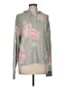 Just Be... Floral Gray Pullover Sweater Size M - photo 1