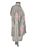 Just Be... Floral Gray Pullover Sweater Size M - photo 4