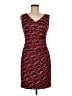 Anne Klein Print Red Cocktail Dress Size 6 - photo 1
