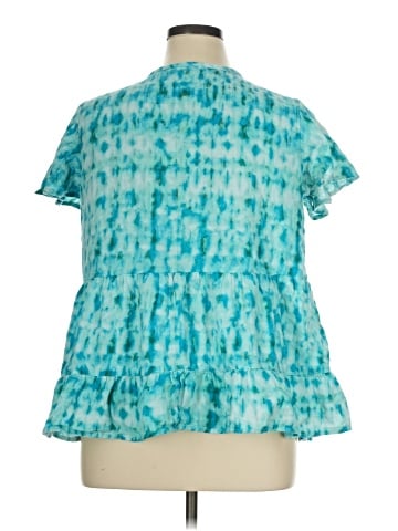 Terra & Sky Short Sleeve Blouse (view 2)