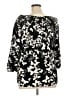 Talbots 100% Viscose Black 3/4 Sleeve Blouse Size XL - photo 2