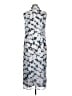 CAbi 100% Polyester Print Silver Casual Dress Size XL - photo 2
