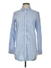 Athleta Blue Long Sleeve Button-Down Shirt Size XXS - photo 1